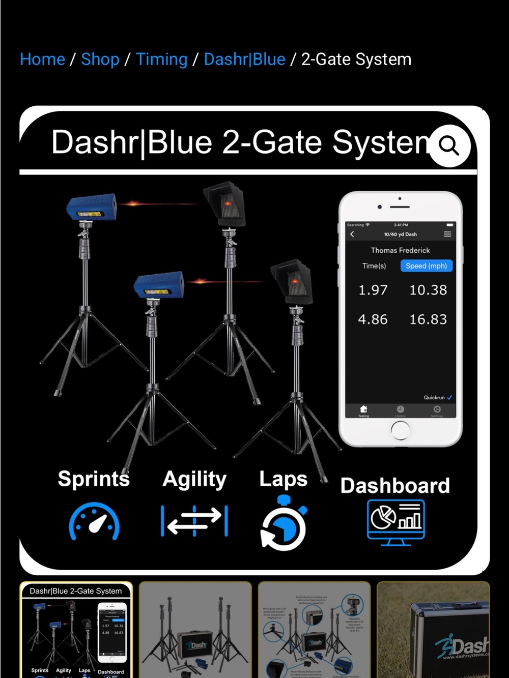 2-Gate Timing System - Blue